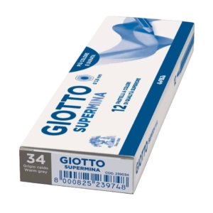 Pastello colorato GIOTTO Supermina Grigio caldo - 3,8 mm - da 3 anni in poi