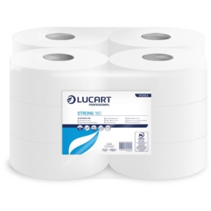 Carta igienica pura cellulosa Mini Jumbo Lucart - 2 veli - 486 strappi - 812103 (conf.12)