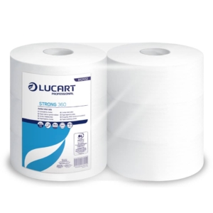 Carta igienica pura cellulosa Maxi jumbo Lucart - 2 veli - 973 strappi - 360 metri - 812102 (conf.6 rotoli)