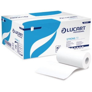 Rotoli asciugamano e multiuso Lucart - Pura cell. 2 veli - 190 strappi - 70m 861049 (conf.12)