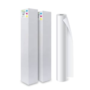 Rotoli carta plotter ROT.PUGLIESE-ROLLMADE - 90g/m² - 106,7cmx50m - Øanima 50mm - Bianco (conf.4)