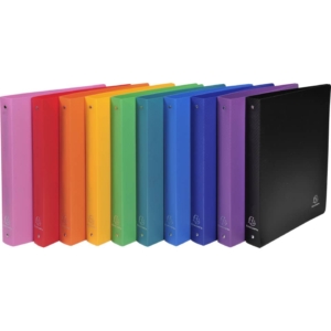 Raccoglitore ad anelli Exacompta LINEA OPACO 4 anelli Ø30 mm ppl A4 MAXI 297x242 - Dorso 4 cm - colore assortito