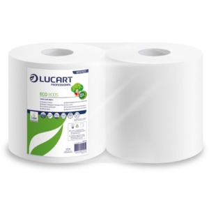 Asciugatutto Lucart - 800 strappi - H 22,8 x Ø25,5 cm - 852287B (conf.2 rotoli)