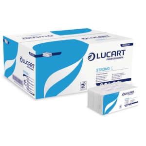 Asciugamani intercalati Lucart - Interfogliata a C - 1 velo - pura cellulosa - 22,5x33 cm - 192 fogli