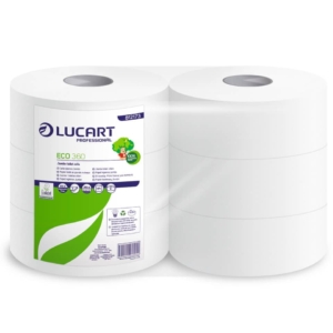 Carta igienica ecologica Maxi jumbo Lucart 2 veli - 973 strappi - 360 metri - 812173 (conf.6 rotoli)