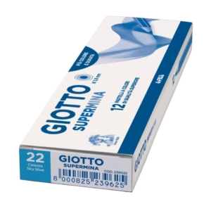 Pastello colorato GIOTTO Supermina celeste - 3,8 mm - da 3 anni in poi