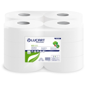 Carta igienica ecologica Lucart per distributore Jumbo Mini 2 veli - 527 strappi (conf.12)