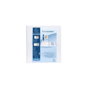 Raccoglitore personalizzabile Exacompta A4 maxi Kreacover® Bianco 4 anelli a D 60 mm