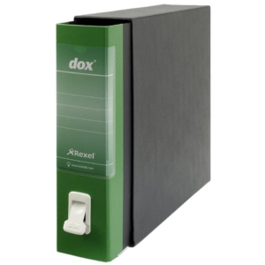 Raccoglitore ufficio Dox 1 - Commerciale - Dorso 8 cm - 23x29,7 cm - Verde
