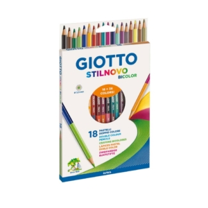Pastelli bicolore Stilnovo Bicolor GIOTTO - Assortito (conf.18)