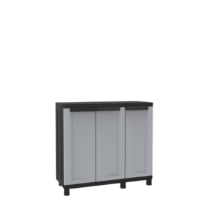 Armadietto da esterno a 3 ante in polipropilene Terry Store Age - 1 ripiano portata 20kg - 102x39x91,5 cm
