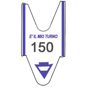 Rotoli Tagliandi per EliminaCode Printex - Blu - tr/roll/blu3 - per display 3 cifre (conf.5)