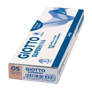 Pastello colorato GIOTTO Supermina Rosa carne - 3,8 mm - da 3 anni in poi