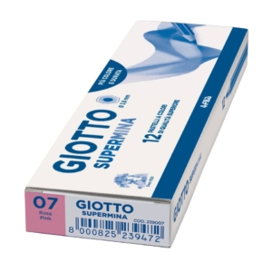 Pastello colorato GIOTTO Supermina Rosa - 3,8 mm - da 3 anni in poi