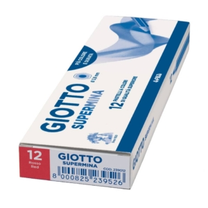 Pastello colorato GIOTTO Supermina Rosso - 3,8 mm - da 3 anni in poi