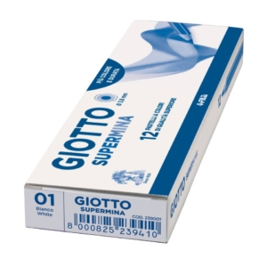 Pastello colorato GIOTTO Supermina Bianco - 3,8 mm - da 3 anni in poi