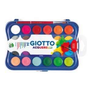 Acquerelli GIOTTO - 30 mm - 332000 (conf.24 pastiglie + 1 pennello)