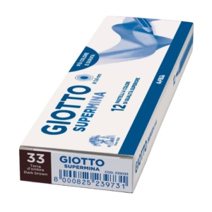 Pastello colorato GIOTTO Supermina Terra d'ombra - 3,8 mm - da 3 anni in poi