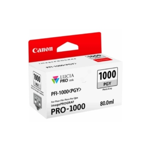 Cartuccia Originale Canon Ink-jet 0553C001 - PFI-1000PGY - 80 ml - Grigio chiaro