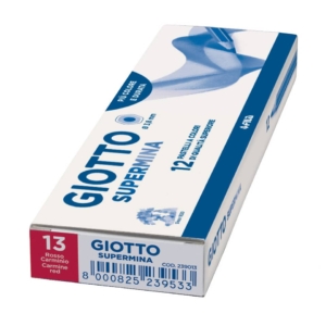 Pastello colorato GIOTTO Supermina Rosso Carminio - 3,8 mm - da 3 anni in poi