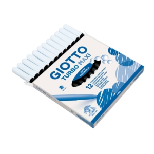 Pennarelli Turbo GIOTTO - Turbo Maxi punta larga - 1-3 mm - Nero (conf.12)