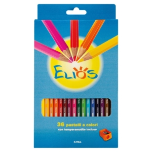 Pastelli colorati Elios Fila con Astuccio - 2,8 mm - da 3 anni in poi (conf.24)