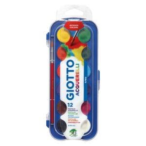 Acquerelli GIOTTO - 30 mm - 331000 (conf.12 pastiglie + 1 pennello)