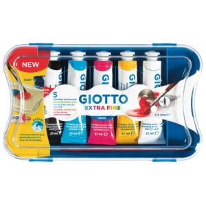 Tubetti tempera GIOTTO - 21 ml (conf.5+1 pennello)