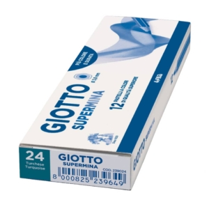 Pastello colorato GIOTTO Supermina Turchese - 3,8 mm - da 3 anni in poi