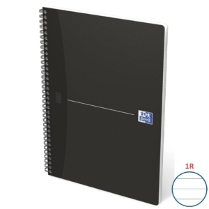Quaderno con spirale A4 a righe 1R Oxford Office - Nero
