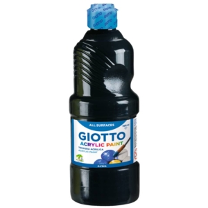Tempera acrilica GIOTTO - Nero - 500 ml - 533724