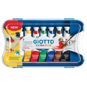 Tubetti tempera GIOTTO - 12 ml - 303000 (conf.7+1 pennello)
