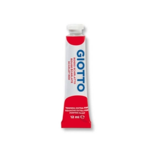Tubetto tempera GIOTTO - 12 ml - Rosso scarlatto - 3520 08