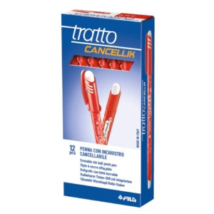 Penna a sfera cancellabile Tratto Cancellik - Rosso - 1 mm