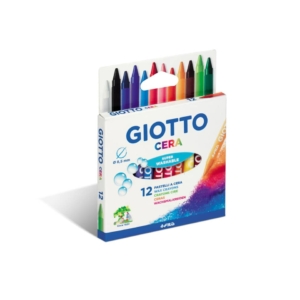 Pastelli a cera GIOTTO - Ø8,5 mm - da 3 anni in poi (conf.12)