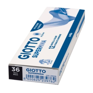 Pastello colorato GIOTTO Supermina Nero - 3,8 mm - da 3 anni in poi