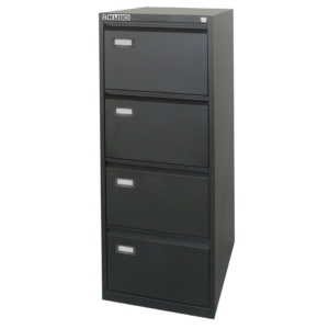 Classificatore Kubo Bertesi - Nero - 4 cassetti - 46x62xh.132 cm