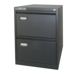 Classificatore Kubo Bertesi - Nero - 2 cassetti - 46x62xh.70 cm
