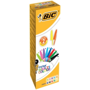 Penne a sfera Cristal® Bic - Medium Classic - 1 mm - Assortito (conf.20)