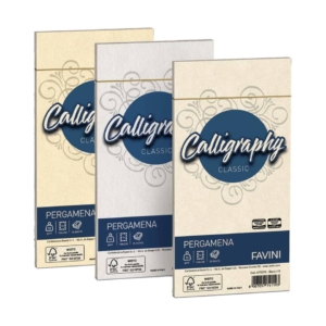 Calligraphy Favini Pergamena Liscio - Crema - Buste per carta da lettere 11x22 cm - 90g/m² - A572203 (conf.25)