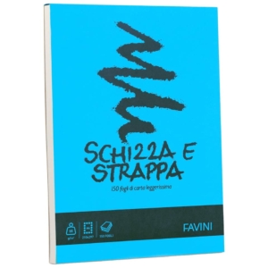 Blocco Schizza e strappa Favini - 21x29,7 cm - 50g/m² - Assortito - 150 fogli