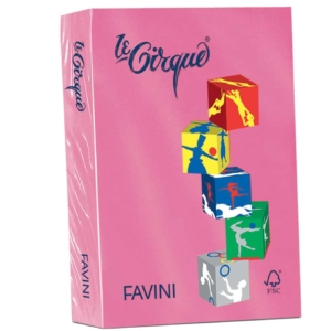 Risma carta colorata A4 Le Cirque Favini - A4 - 80g/m² - Rosa ciclamino astrale (risma da 500 fogli)