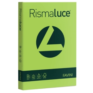 Cartoncini colorati Rismaluce Favini A4 - 200g/m² - Verde Pistacchio (125 fogli)