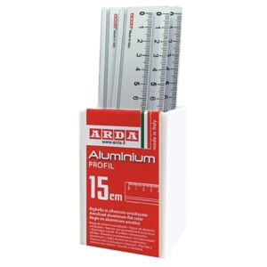 Barattolo righelli in alluminio Arda - 15 cm - 17915BAR (conf.15)
