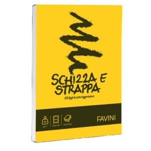 Blocco Schizza e strappa Favini - 10,5x14,8 cm - 50g/m² - 150 fogli