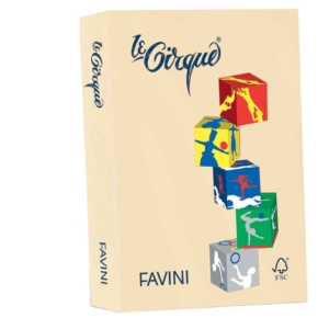 Risma carta colorata Le Cirque Favini - A4 - 80g/m² - camoscio (risma da 500 fogli)