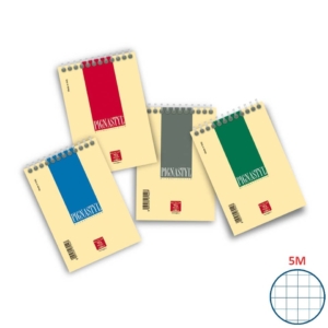 Quaderno a spirale PIGNASTYL Pigna - A6 - 5 mm - 60 fogli - 02156255M