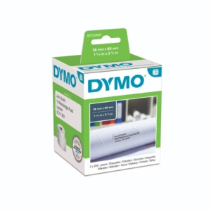 Rotoli Etichette per Dymo LabelWriter - permanenti - indirizzi - 89x36 mm - Bianco - S0722400 (conf.2x260)