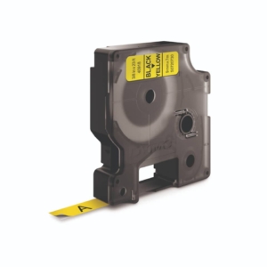 Nastroper etichettatrici Dymo D1 - 9 mm x 7 m - Nero/Giallo - S0720730