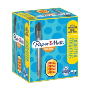 Penne a sfera a scatto Paper Mate Inkjoy 100 - 1 mm - Nero (conf.100)